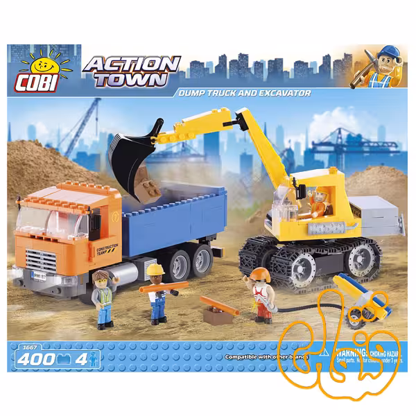 کمپرسی و بیل مکانیکی Dump Truck and Excavator 1667
