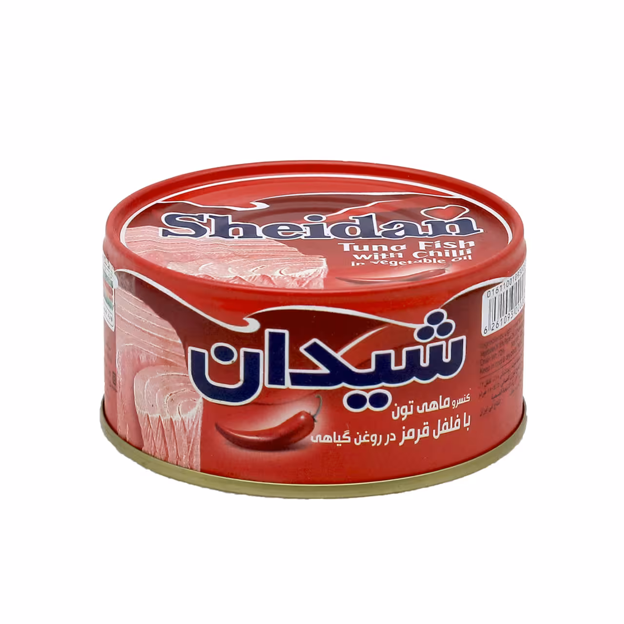کنسرو ماهی با فلفل قرمز در روغن گیاهی شیدان 180 گرمی