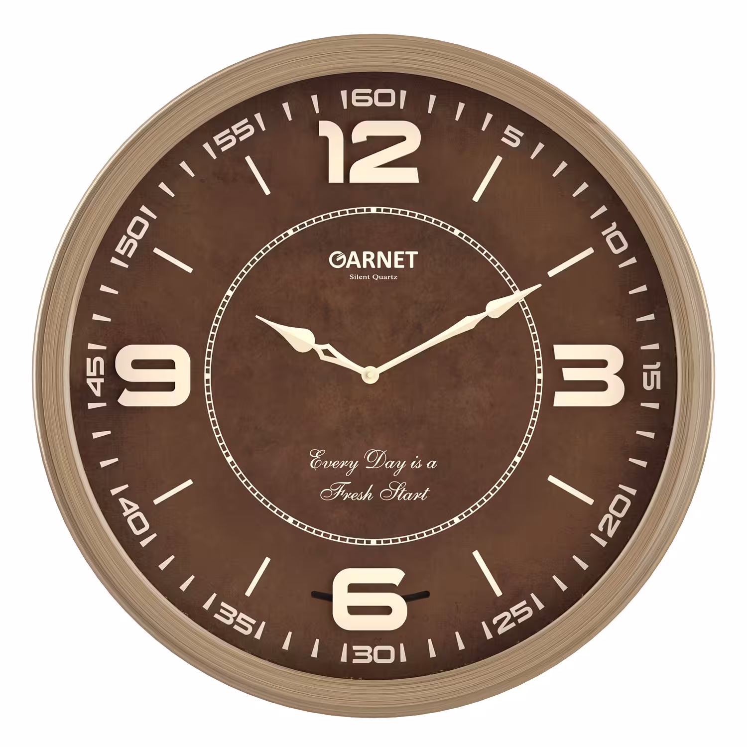 ساعت دیواری مدل گارنت رنگ بژ کد 5224