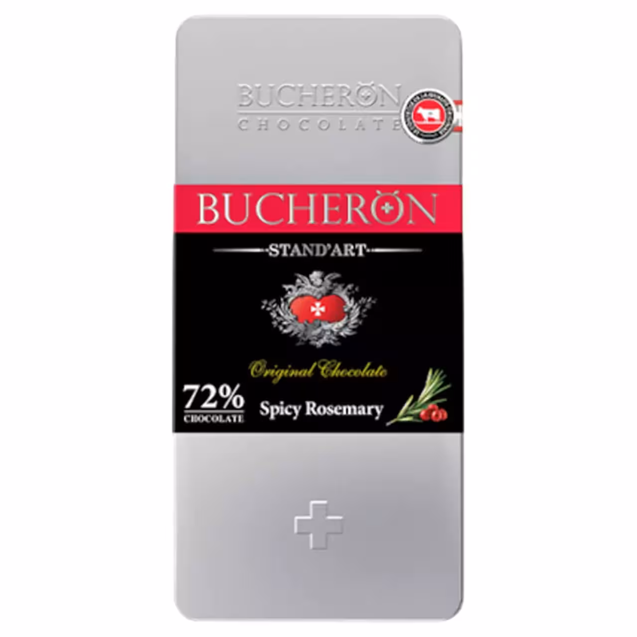 تابلت تلخ 72 درصد با طعم رزبری اسپایسی بوچرون – 100 گرم