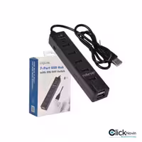 هاب USB، 7 پورت، کلیددار، برند LogiLink