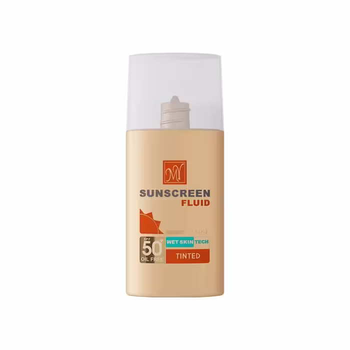 ضد آفتاب فلوئید فاقد چربی رنگی SPF50 مای