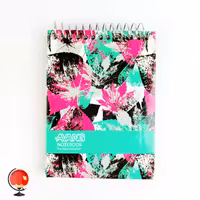 دفترچه سیمی آونگ جلد سخت طرح برگ کد 2591