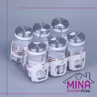 ادویه 6 رومیزی رونیکا ساده سفید کد 310 مینا کیچن ویر
