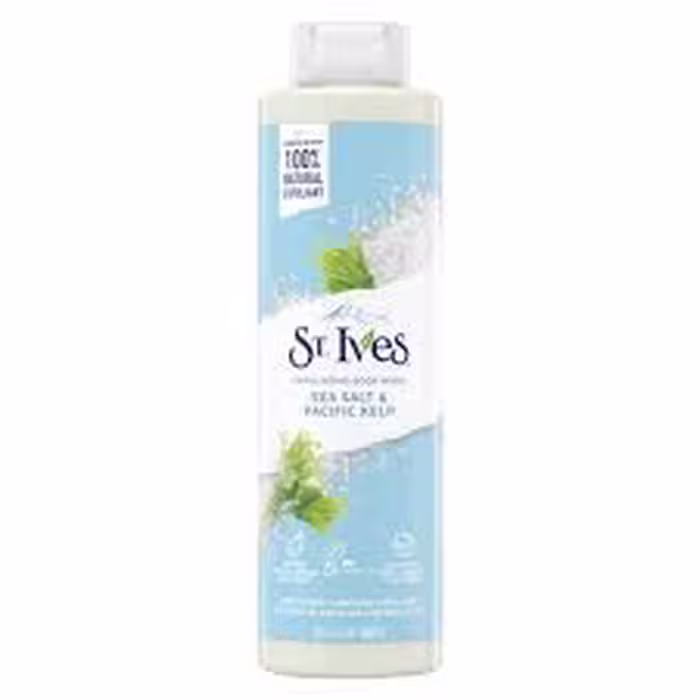 شامپو بدن برند سینت ایوز (St. Ives) مدل نمک دریایی و جلبک اقیانوسی (Sea Salt & Pacific Kelp) با حجم 650 میلی‌لیتر