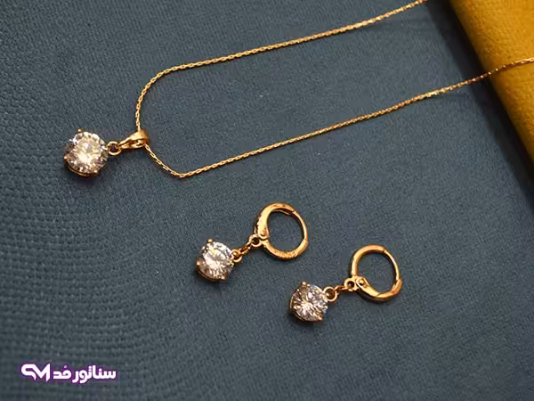 نیم ست ژوپینگ طلایی N8087