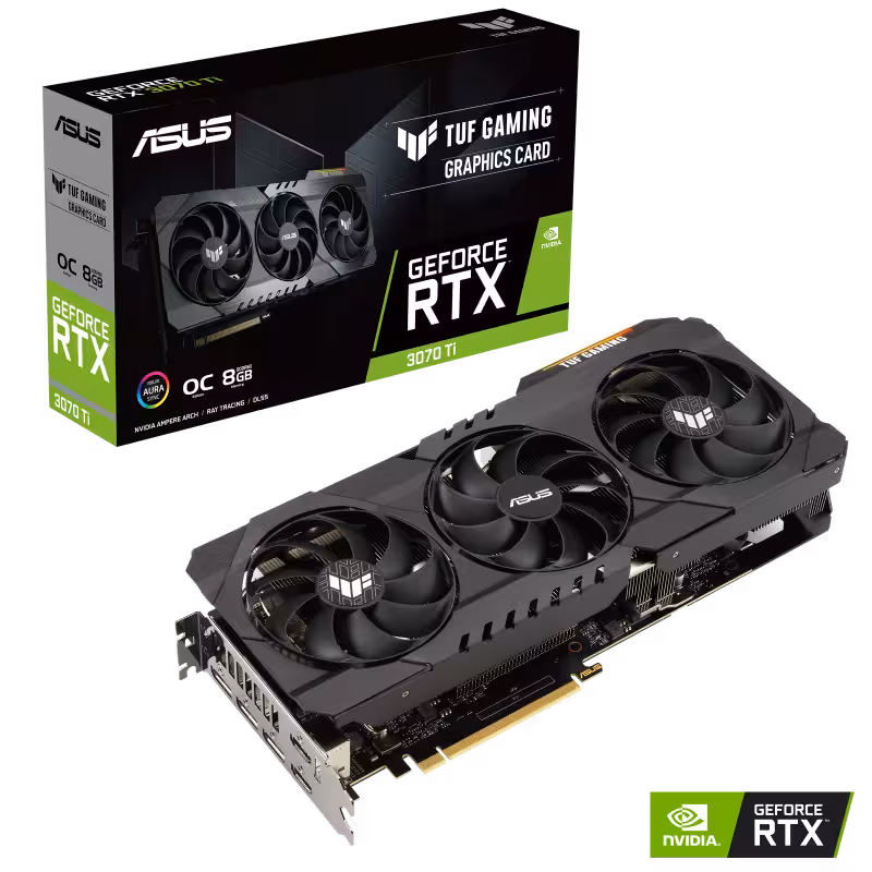 کارت گرافیک  ایسوس مدل TUF-RTX3070TI-O8G-GAMING با حافظه 8 گیگابایت