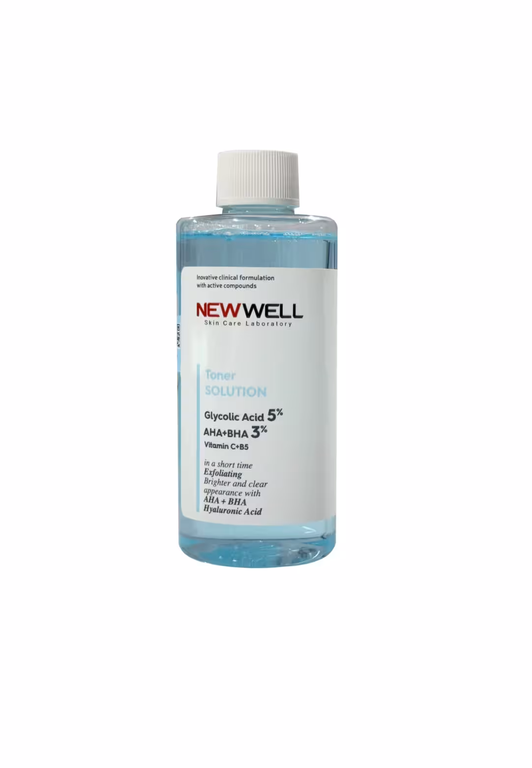 تونر احیا کننده و سفت کننده منافذ پوست نیوول NEWWELL حاوی 3% AHA BHA و 5% GLYCOLIC ASID حجم 40 میل