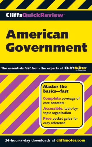 خرید و دانلود نسخه کامل کتاب American Government (Cliffs Quick Review)