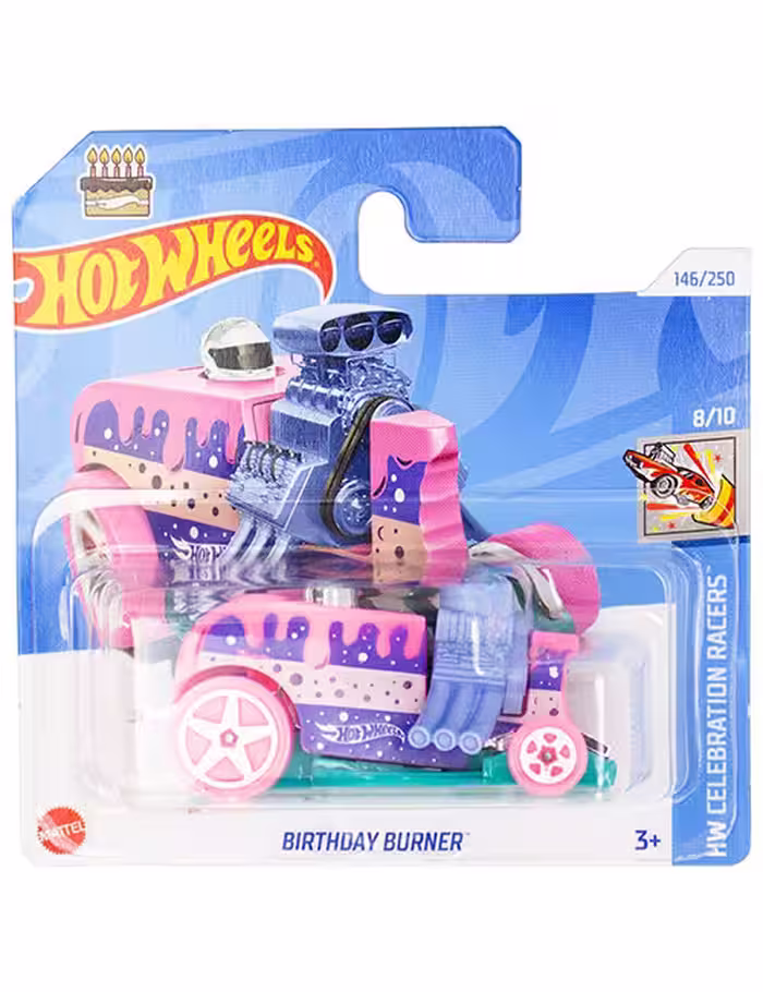 ماشین دکوری مدل Birthday Burner Pink برند Hot Wheels