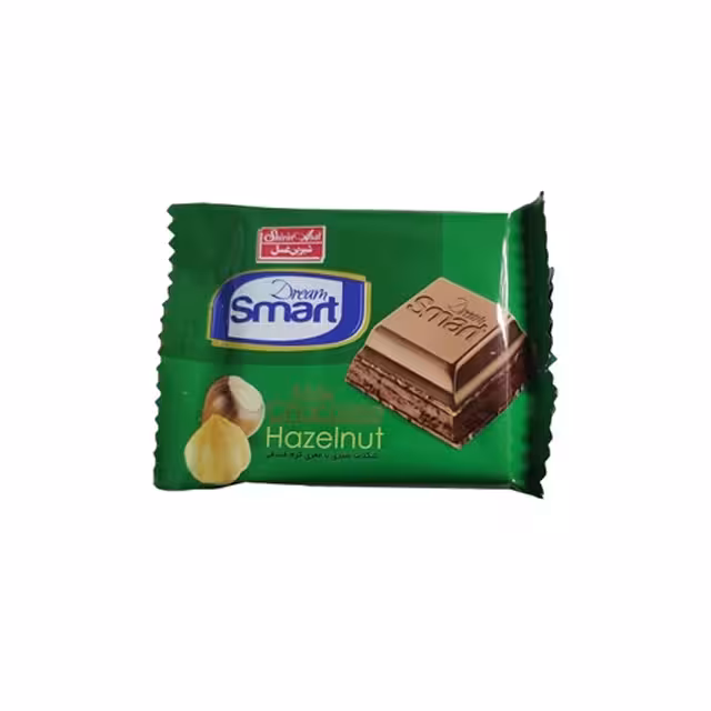 شکلات مغزدار فندقی دریم اسمارت شیرین عسل 22 گرمی