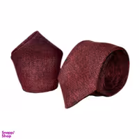 ست کراوات و دستمال جیب مردانه آیکت مدل ریزبافت محو z111