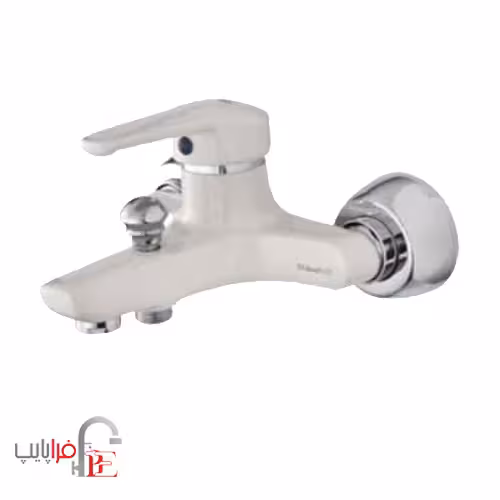 شیر حمام شیبه مدل مهتاب سفید کروم