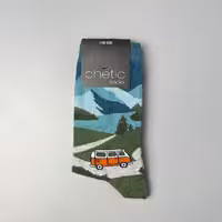 جوراب ساقدار چتیک طرح فولکس نارنجی کوهپایه