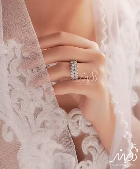 💍حلقه جواهری دورنگین(R_1039)