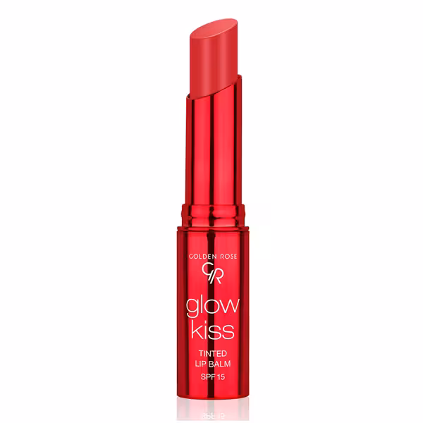 بالم لب تینت گلدن رز مدل Glow Kiss با SPF15 رنگ Strawberry شماره 02