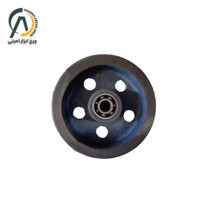 چرخ تک پاترولی چدن لاستیکی A قطر 250 میلی متر