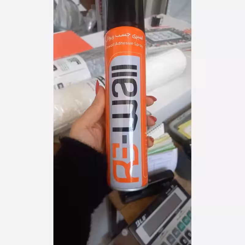 چسب اسپری ریوال 300 میل برای دیوارپوش فومی و . . . (پس کرایه)