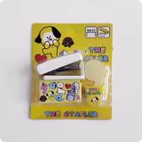 منگنه و پایه چسب bt21 زرد