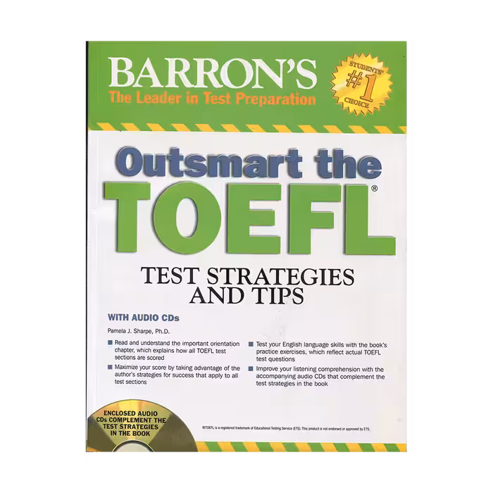 کتاب Outsmart the TOEFL Barrons Test Strategies and Tips برای آزمون تافل