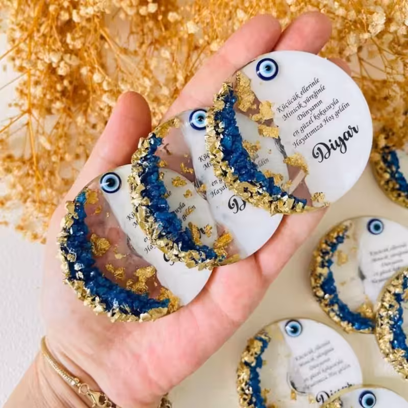 گیفت رزینی عقد وعروسی شیک وجدید طبق متن دلخواه شما