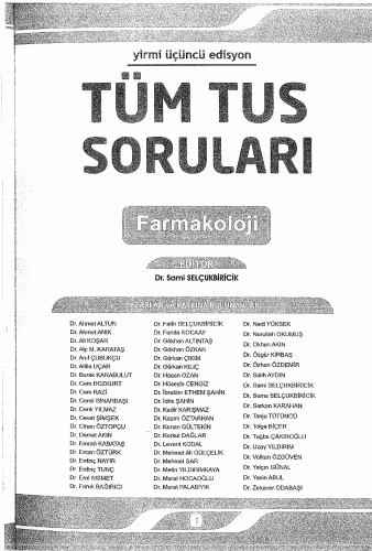 خرید و دانلود نسخه کامل کتاب Tüm Tus Soruları Farmakoloji