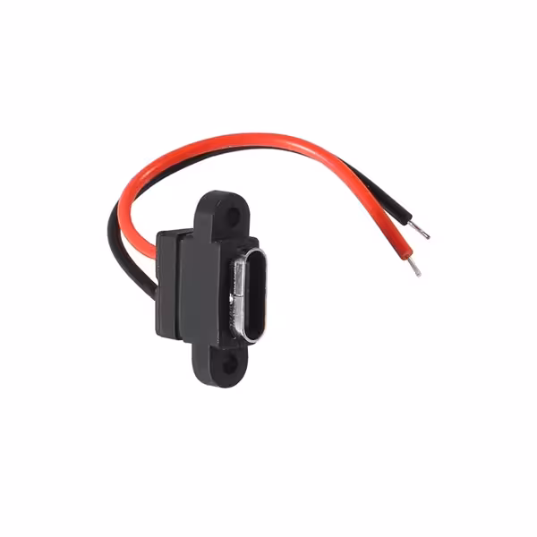 فیش مادگی usb تایپ سی پیچ خور سیم دار