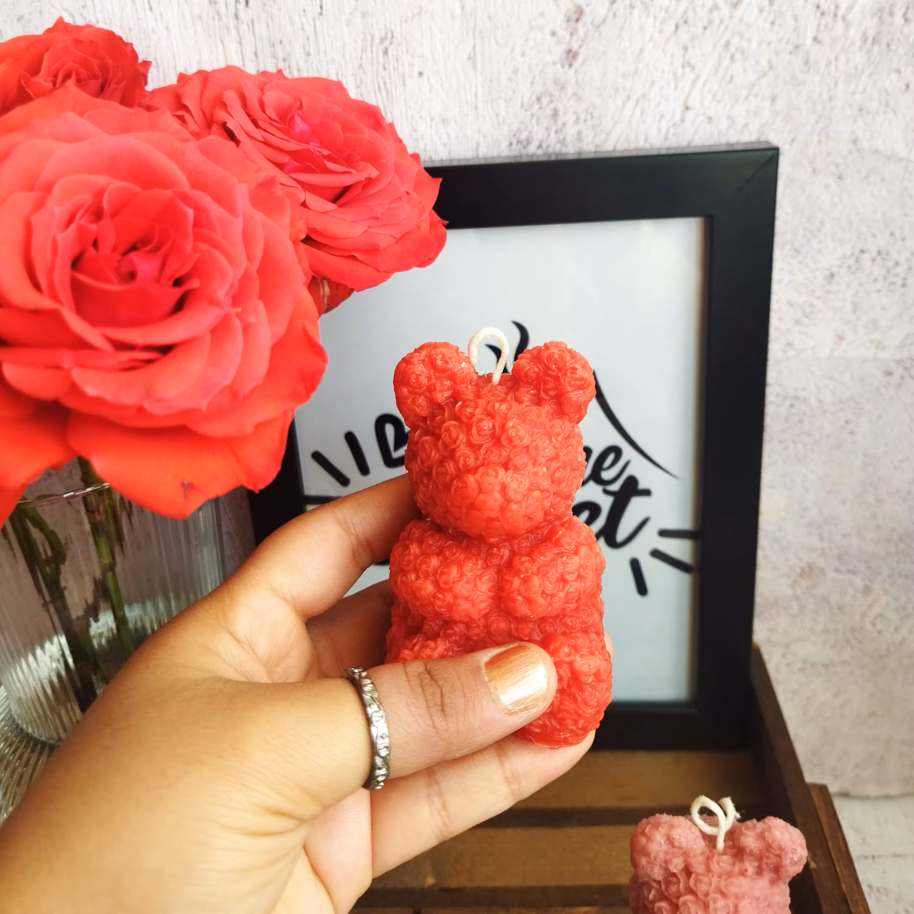 شمع تدی گل گلی 