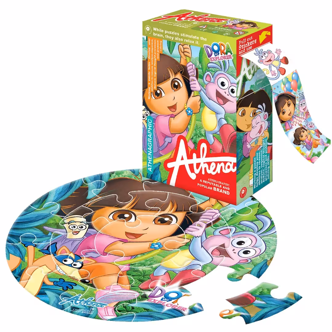 پازل دایره ای 20 تکه آتنا طرح دوراAtena