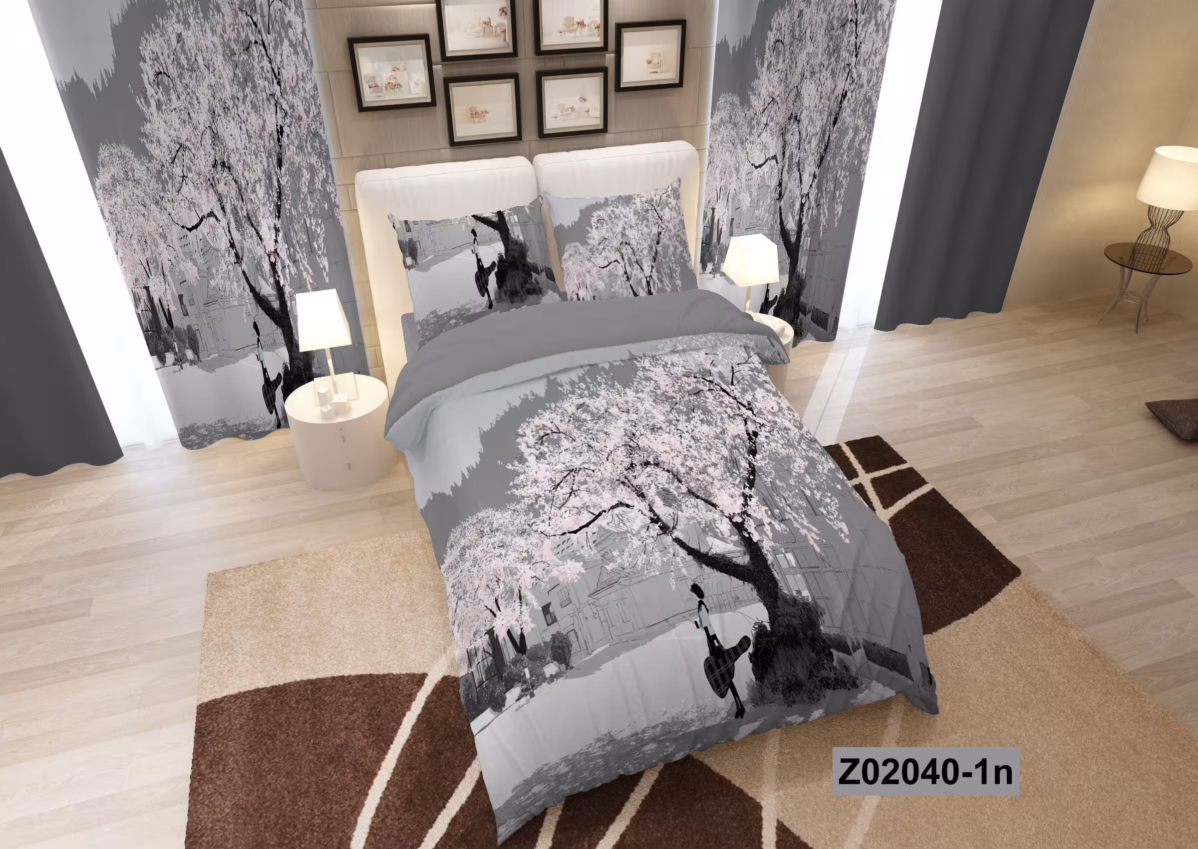 لحاف روتختی تنسل سه بعدی (3D) کالای خواب متین کد 2040