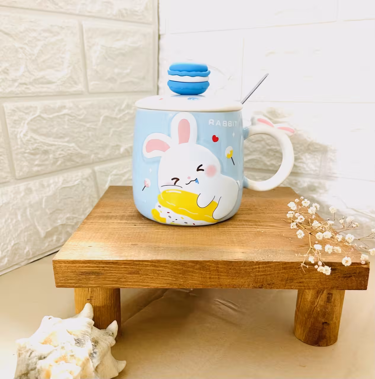 ماگ دونات خرگوشی ابی