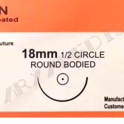 نخ و سوزن جراحی ویکریل (سوپابن) 4/0 راند سوزن 18 (قابل جذب مصنوعی)(بسته 36 عددی)