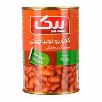کنسرو لوبیا چیتی در سس گوجه فرنگی پیک 420 گرمی