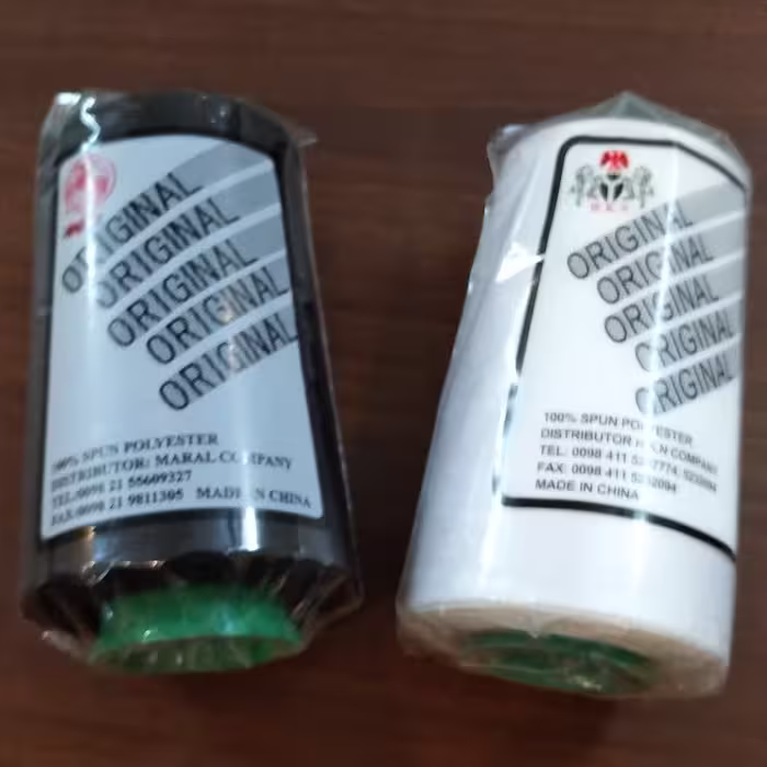 پک دوک پلی استر 2عددی سفیدمشکی