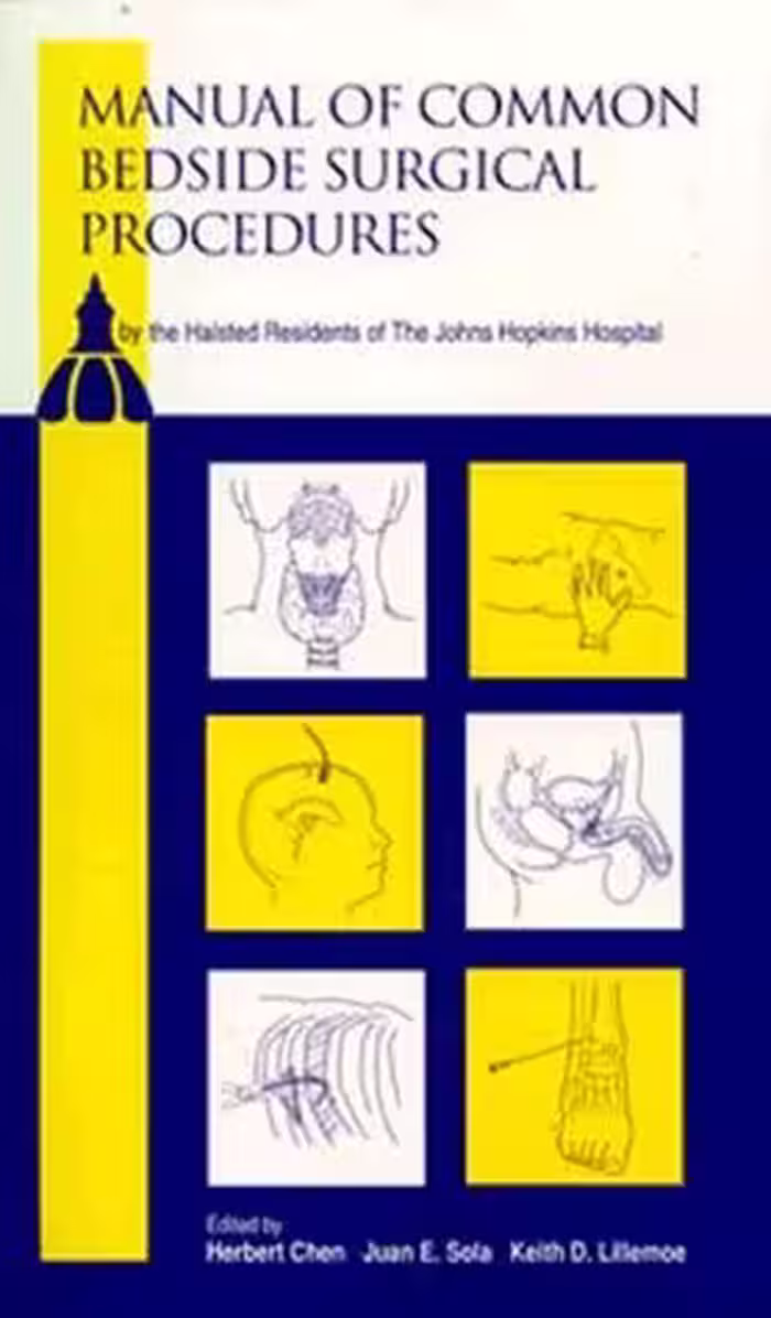 خرید و دانلود نسخه کامل کتاب Manual of Common Bedside Surgical Procedures