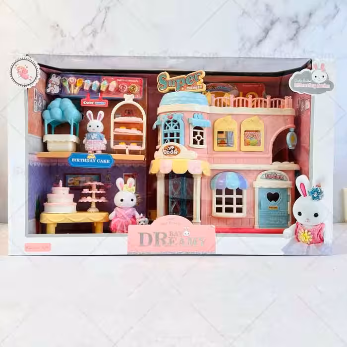 خانه خرگوش مدل سوپرمارکت و جشن تولد BAY DREAMY کد 6683