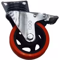 چرخ کفی‌دار گردان آبو مدل ترمز دار کد YPT-GARDAN-100*32MM