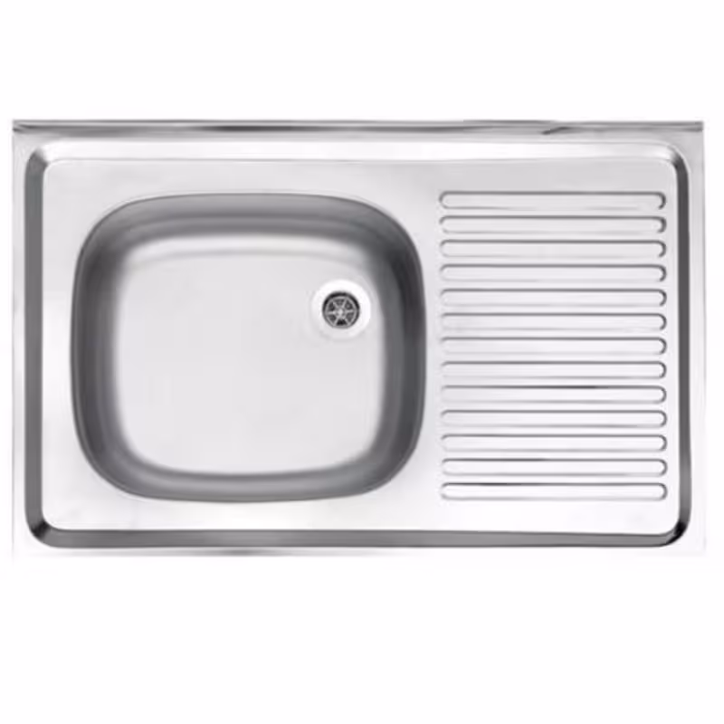 سینک پرسی استیل البرز مدل ساحل 0.5*50*80 روکار