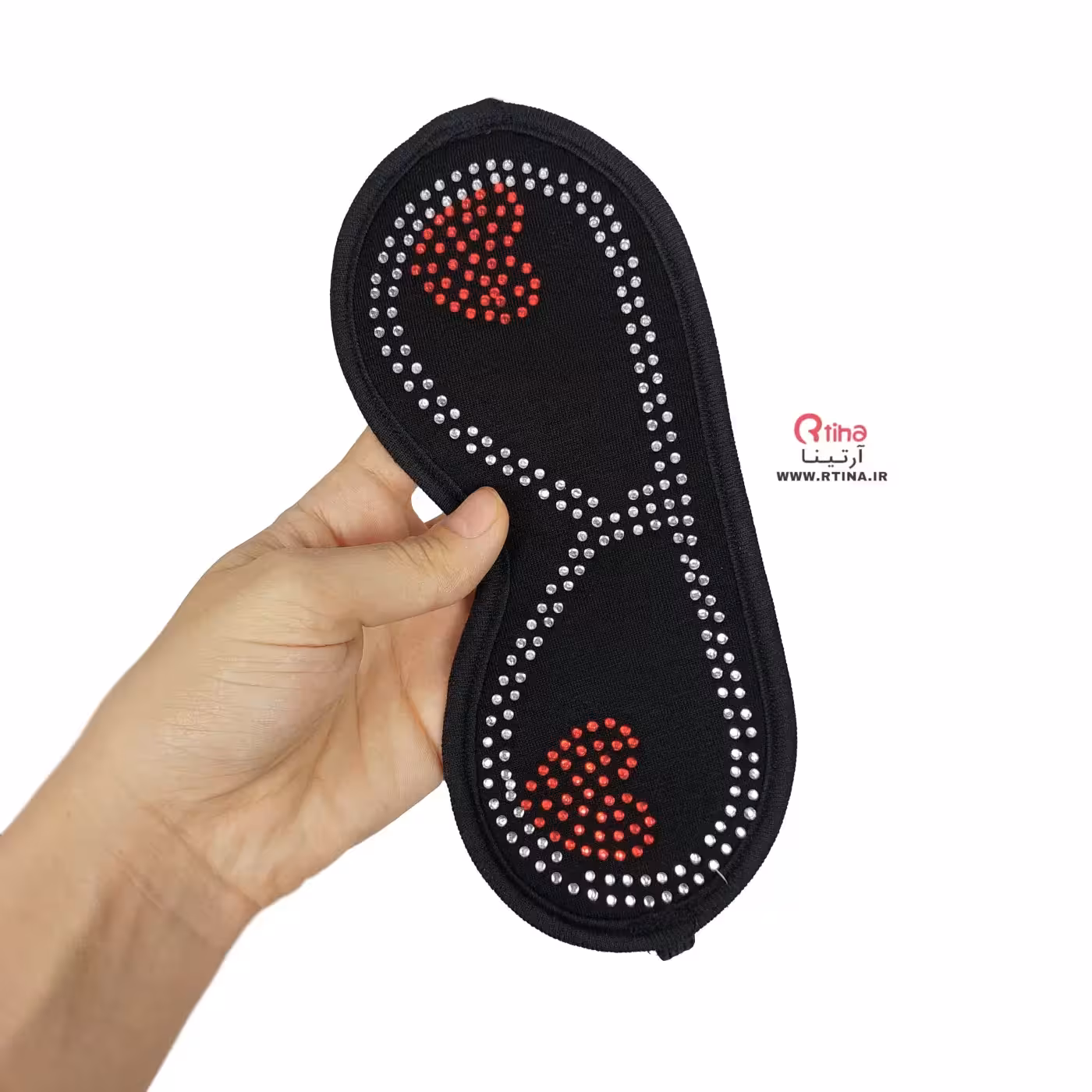 چشم بند پارچه ای نخی مدل لاو