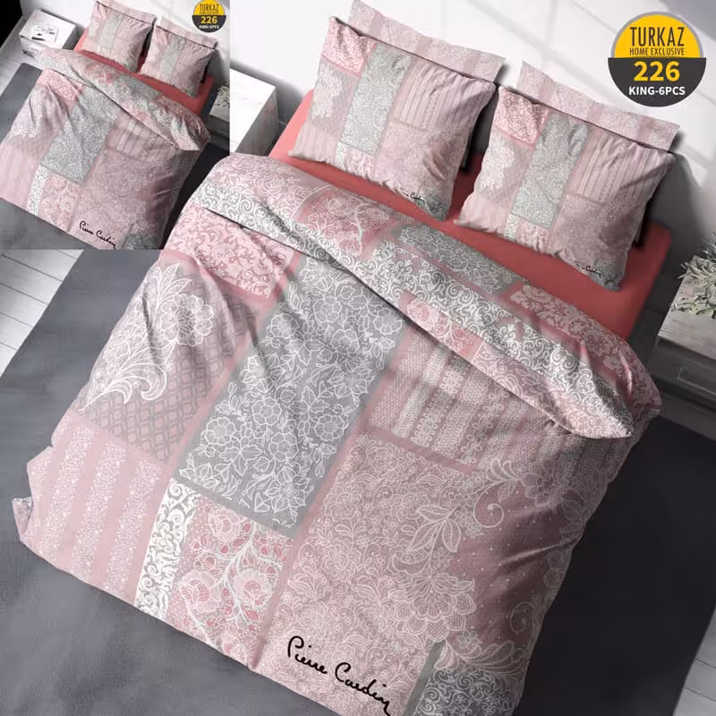 سرویس روتختی طرح پیرکاردین برند Turkaz دو نفره  کد 226