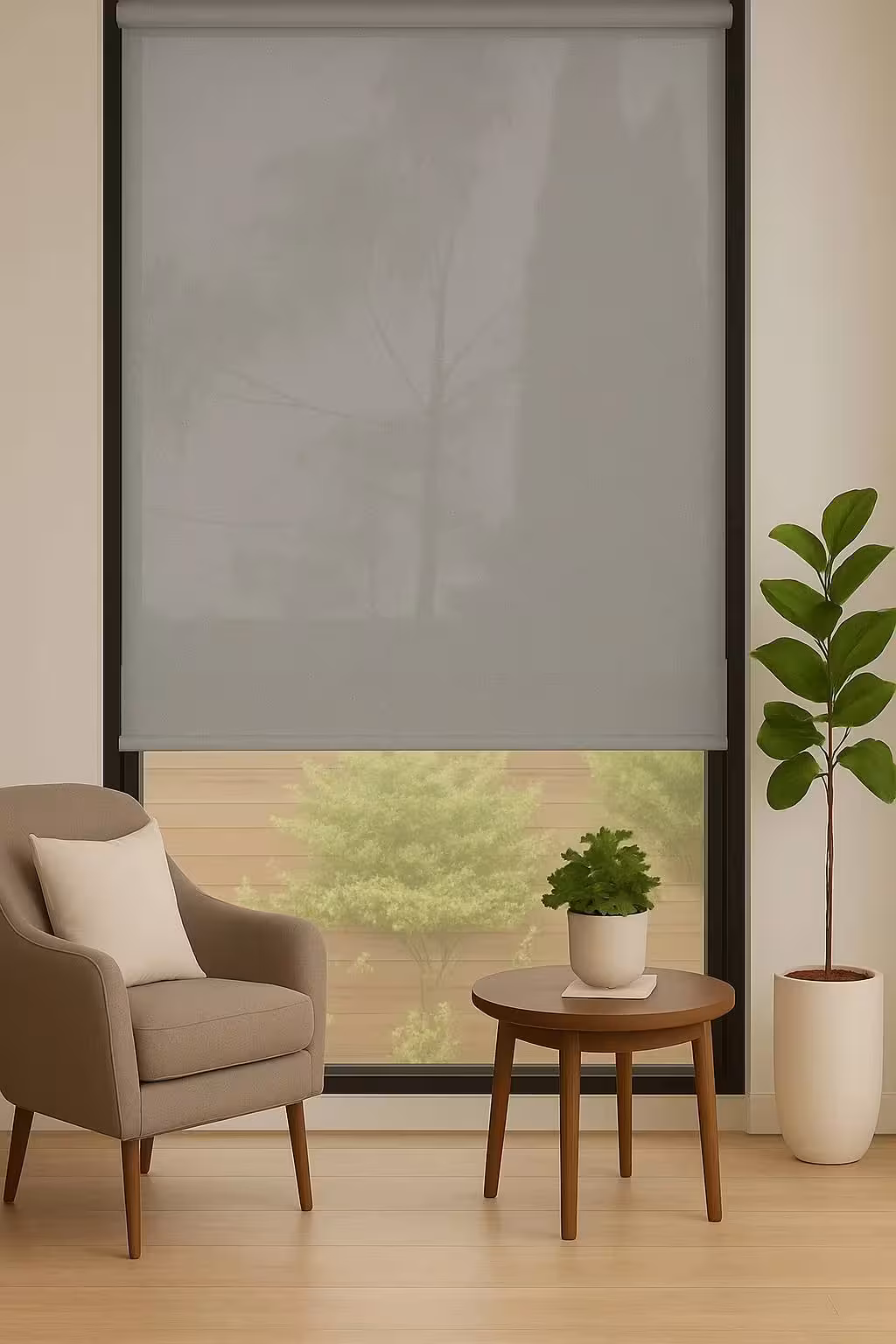 پرده شید سان اسکرین طوسی نقره ای