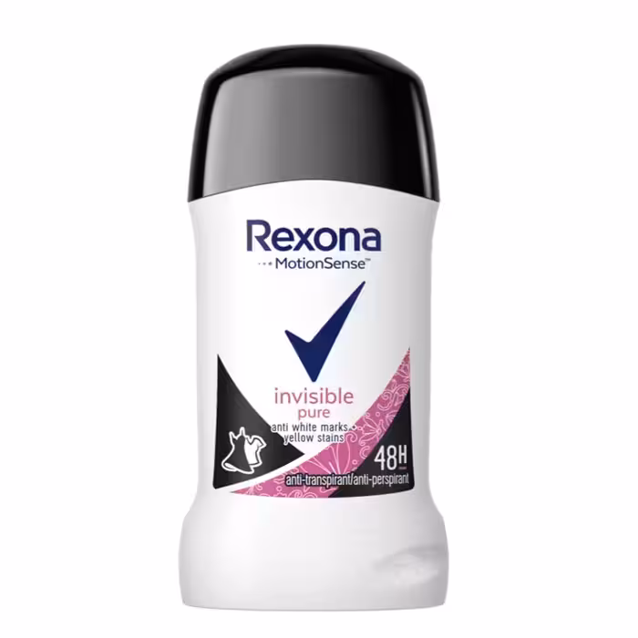 مام استیک زنانه رکسونا اصل مدل invisible pure حجم 40 میل rexona weomen مام صابونی رکسونا مام صابونی رکسنا مام ضد تعریق 