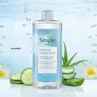میسلار واتر هیدراتینگ سیمپل 400 میل       SIMPLE HYDRATING MICELLAR WATER