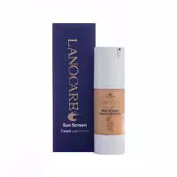 کرم پمپی ضد آفتاب لانوکر رنگی فاقد چربی SPF50 حجم 30 میل