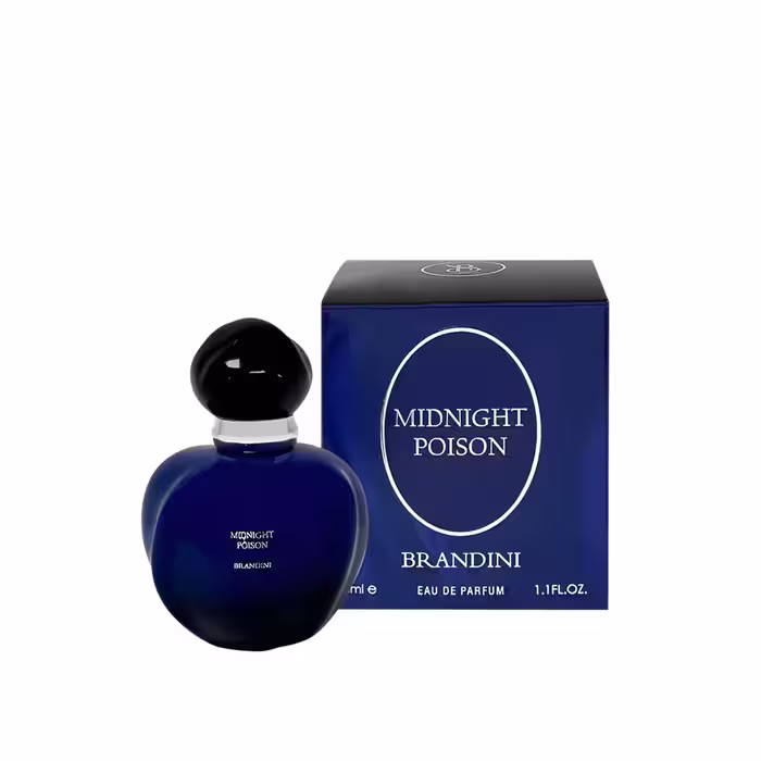 عطر جیبی زنانه پویزن بلک میدنایت پویزن برندینی مدل Brandini Midnight Poison Eau de Perfume