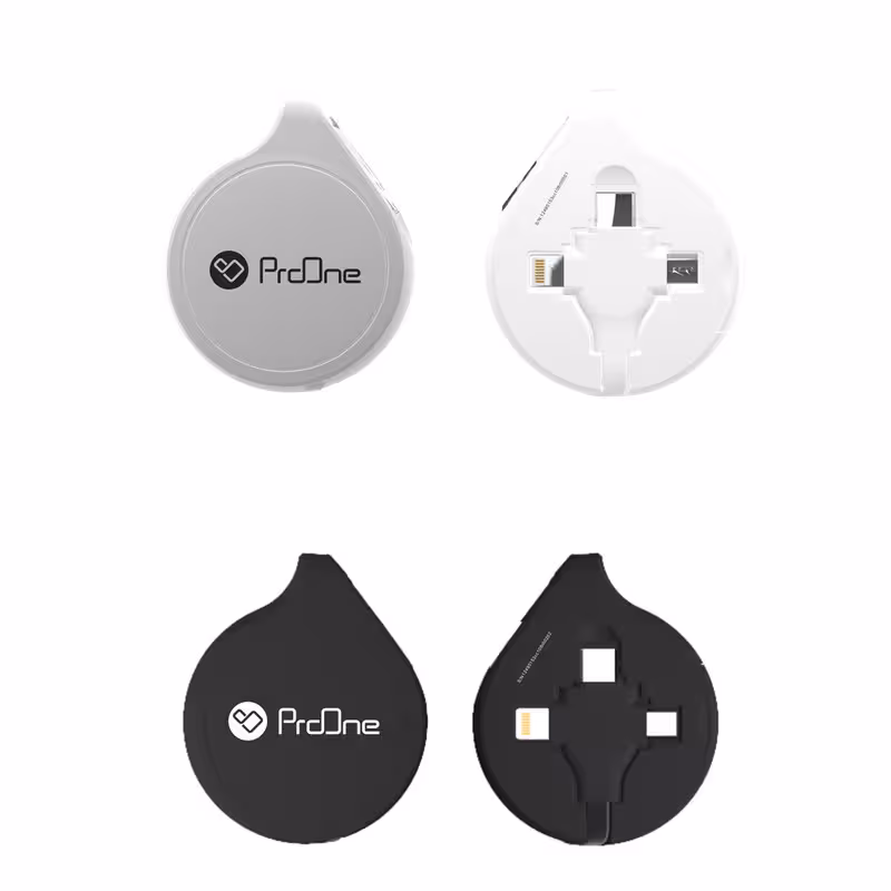 کابل تبدیل USB به USB-C / microUSB / لایتنینگ پرووان مدل PCC108R طول 1 متر