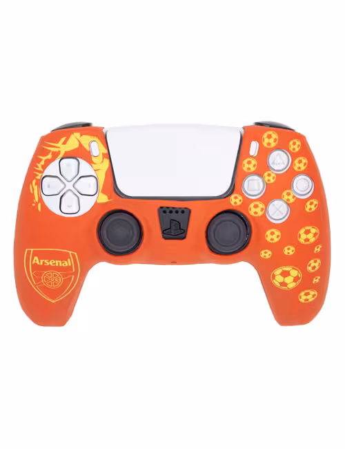 روکش محافظ دسته PS5 لیزری قرمز زرد طرح آرسنال