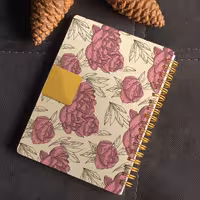 دفتر یادداشت طرح گل