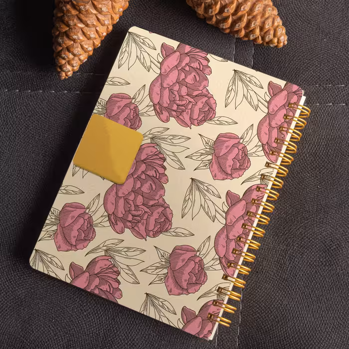 دفتر یادداشت طرح گل