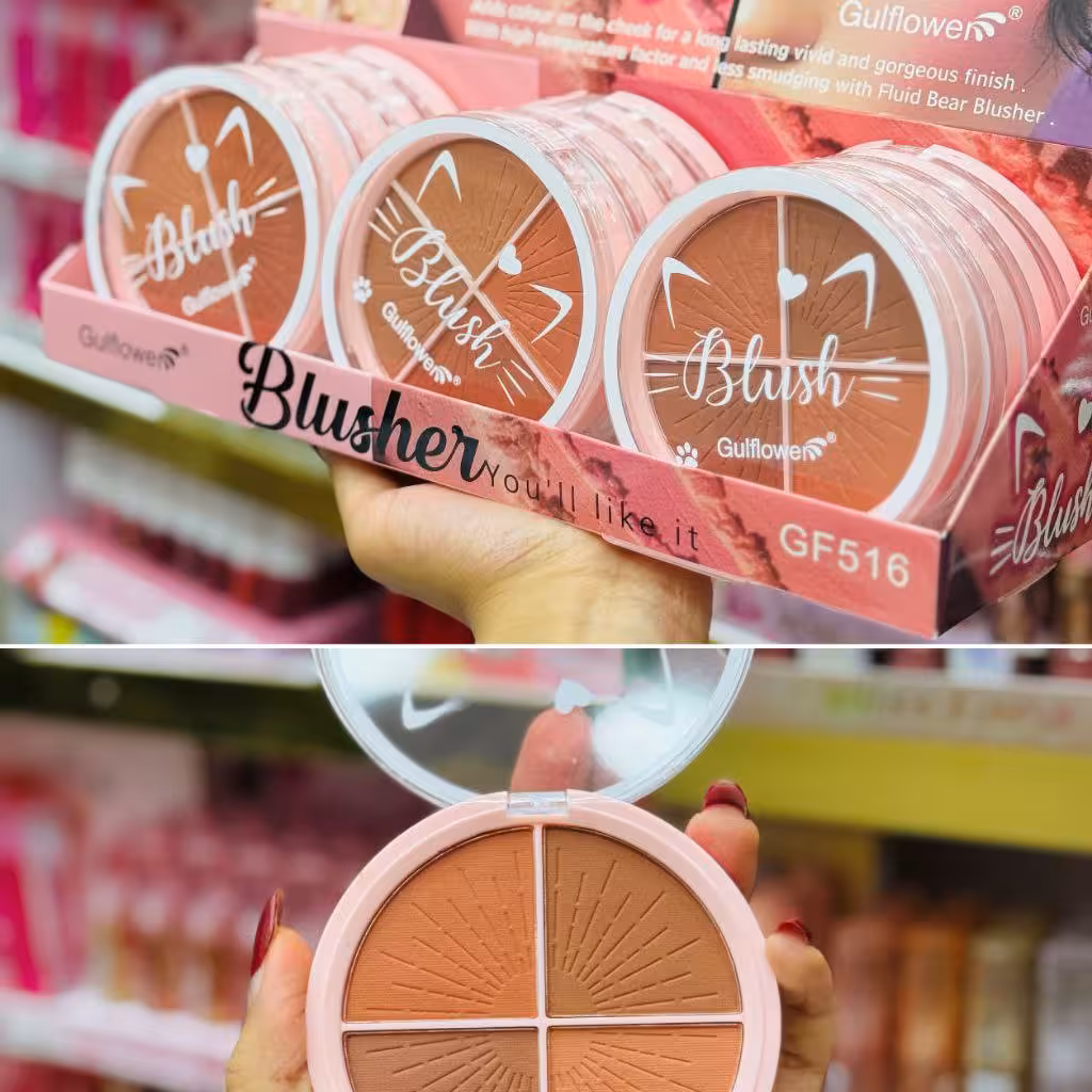 پالت رژگونه چهار رنگ گل فلاور